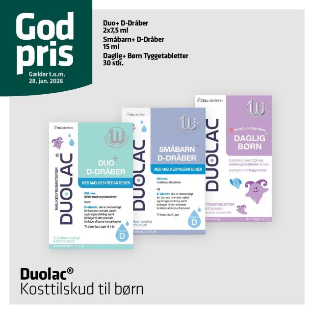 Godt tilbud på bamseformet tyggetablet