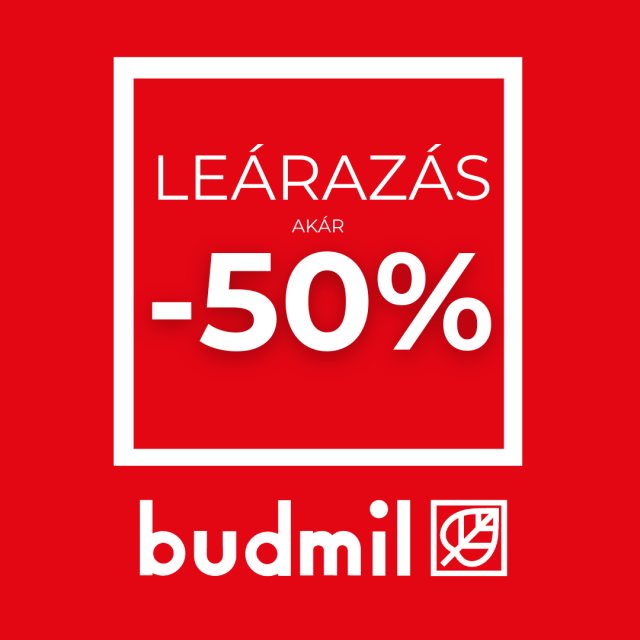 LEÁRAZÁS a budmilnál!