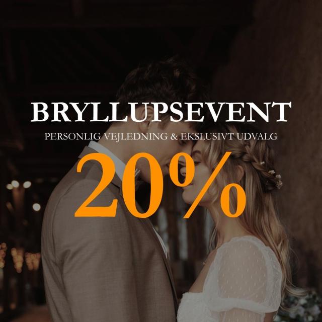 Bryllupsevent hos Plaza Ure & Smykker! Spar 20%!