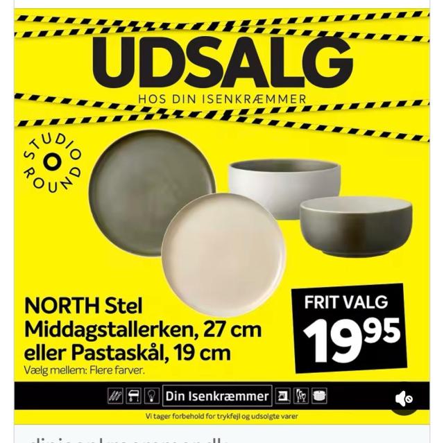 North Middagstallerkner eller Pastaskåle