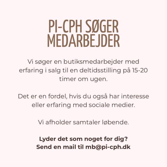 Deltidsmedarbejder til PI-CPH