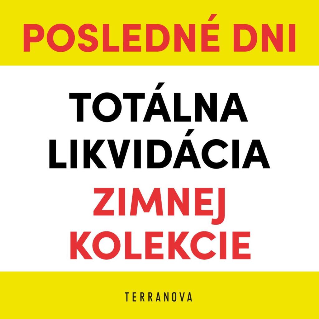 Totálna likvidácia zimnej kolekcie 