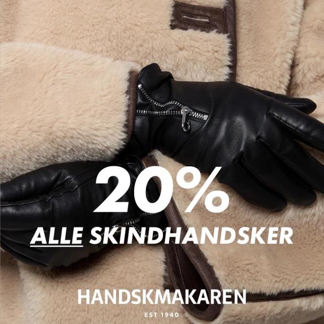 20% på ALLE skindhandsker 
