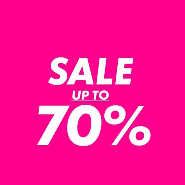 Op til 70% på udsalg 