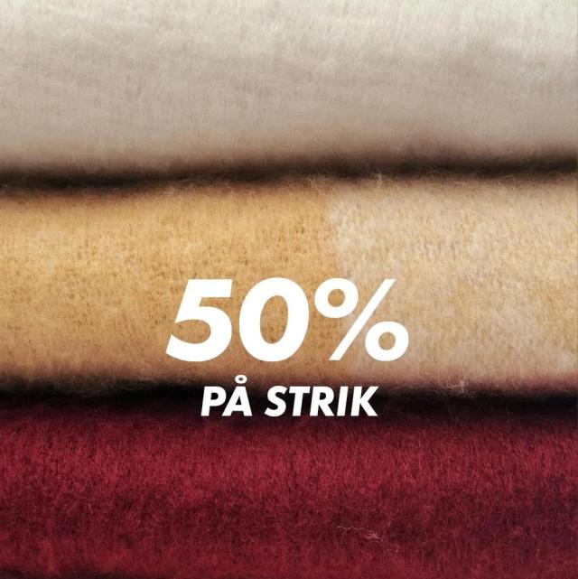 50% PÅ STRIK