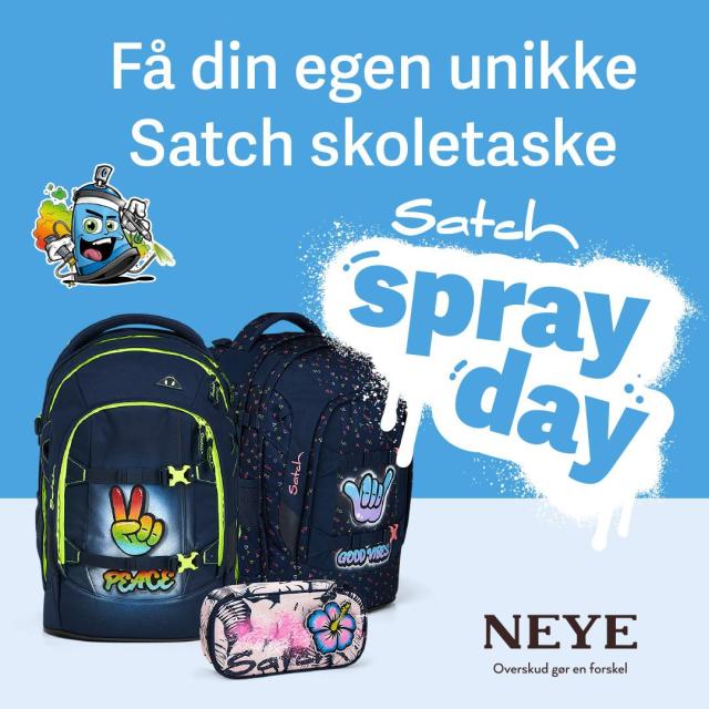 SATCH Spray Day i NEYE 🎨🎒