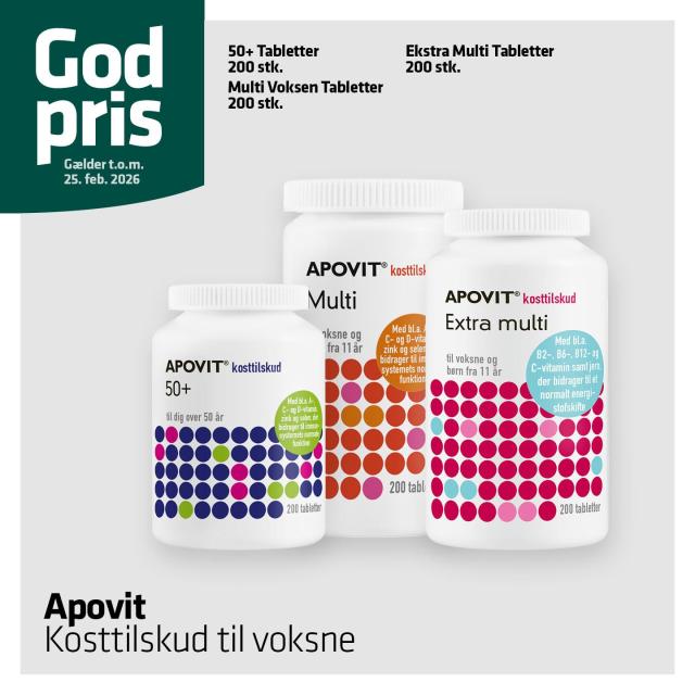 Godt tilbud på vitaminer og mineraler