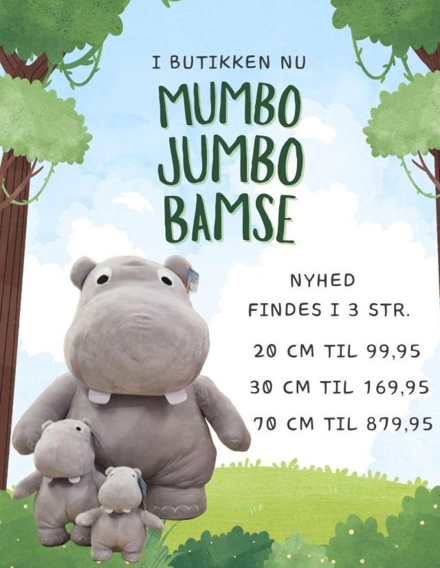 NYHED: MUMBO JUMBO bamse er landet i butikken. 