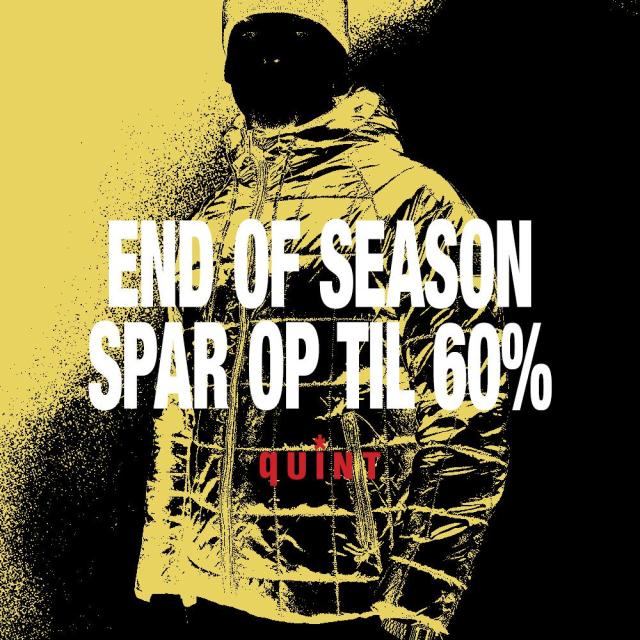 SPAR OP TIL 60% ⚡Priserne er sænket i vores End of Season!