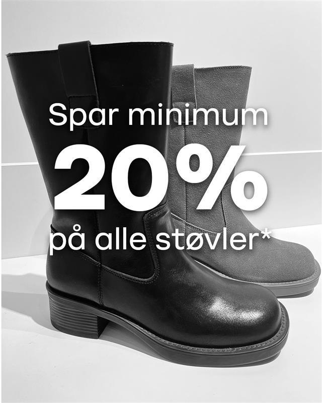Spar 20-50% på alle støvler