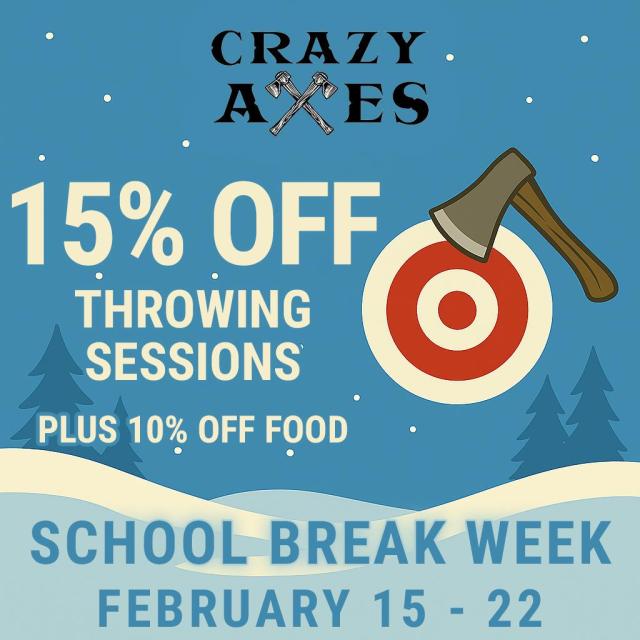 15% Off February Break Week