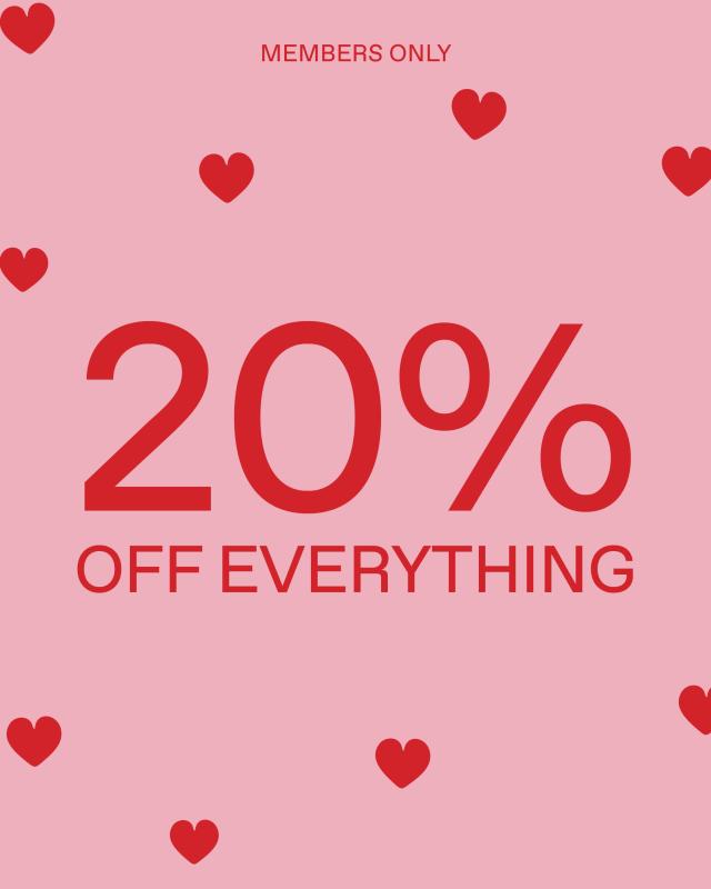 20% OFF TODAY 🩷