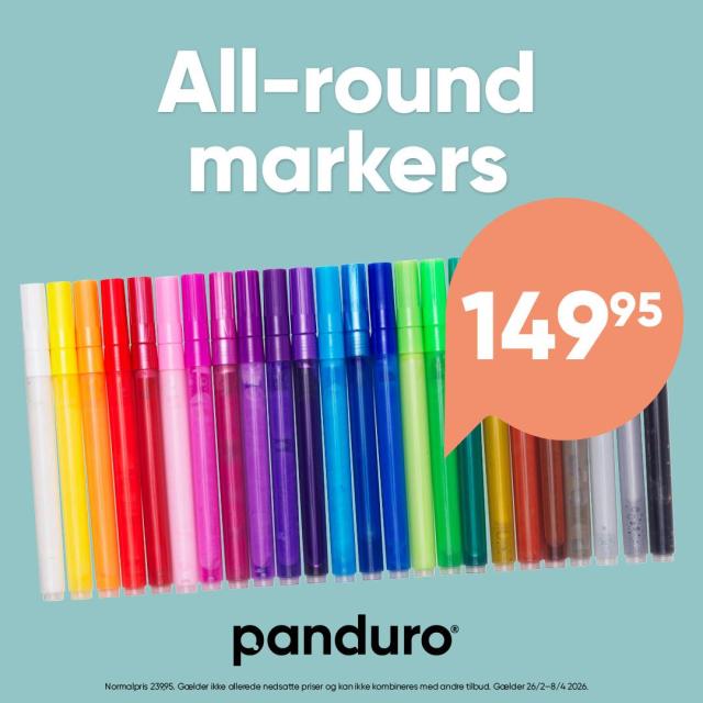 Allround markers/akrylpenne til børn 24-pak 🖍️🎨