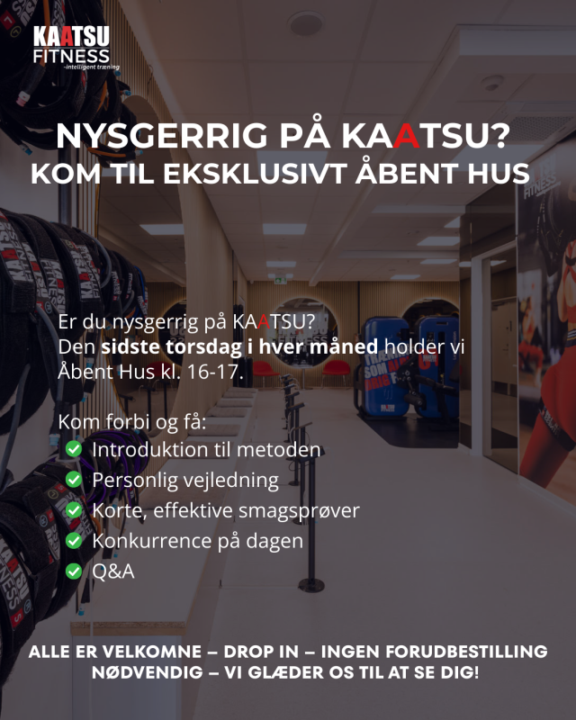 Åbent Hus den sidste torsdag i hver måned