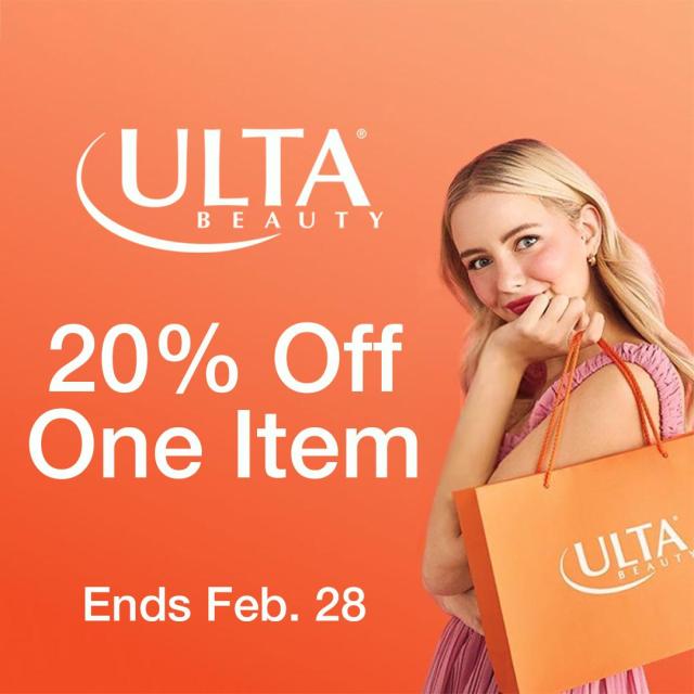 20% Off One Item