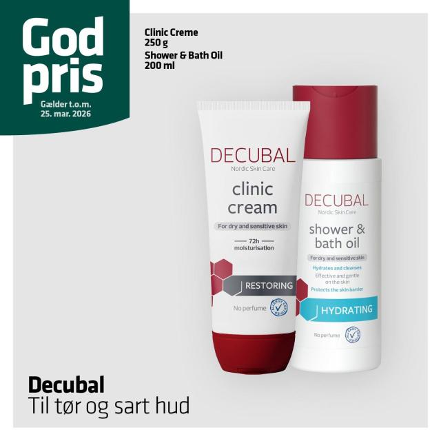 Godt tilbud på hudpleje til tør og sart hud