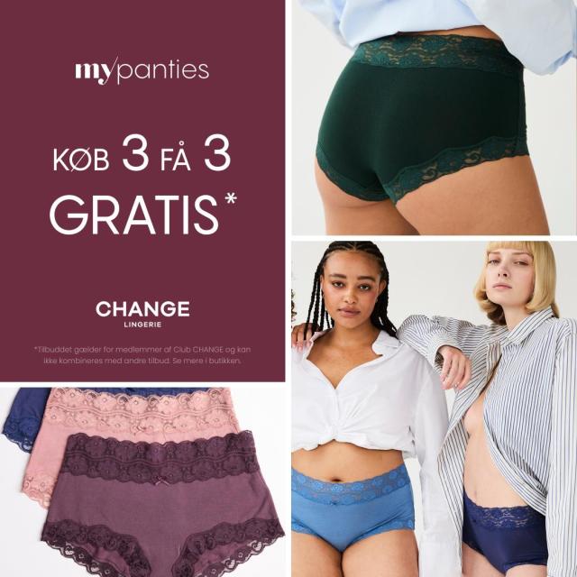 My Panties: Køb 3 få 3 gratis*