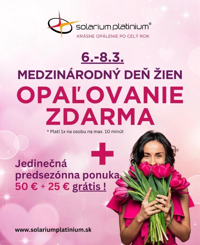 Opaľovanie zdarma  1x10 min 6.-8.3.2026
