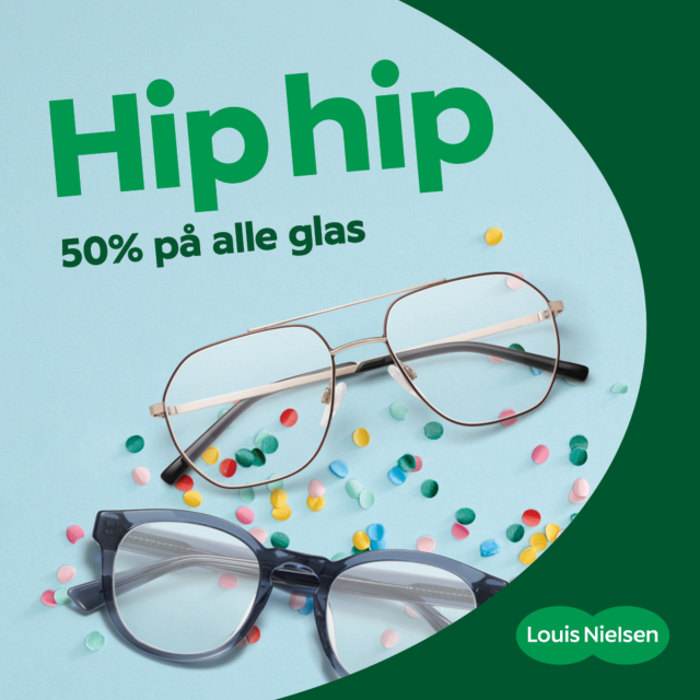 50% på glas hos Louis Nielsen Kolding Storcenter