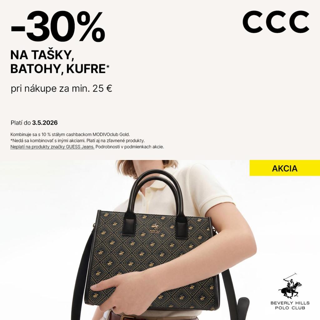 -30 % na kabelky v CCC!