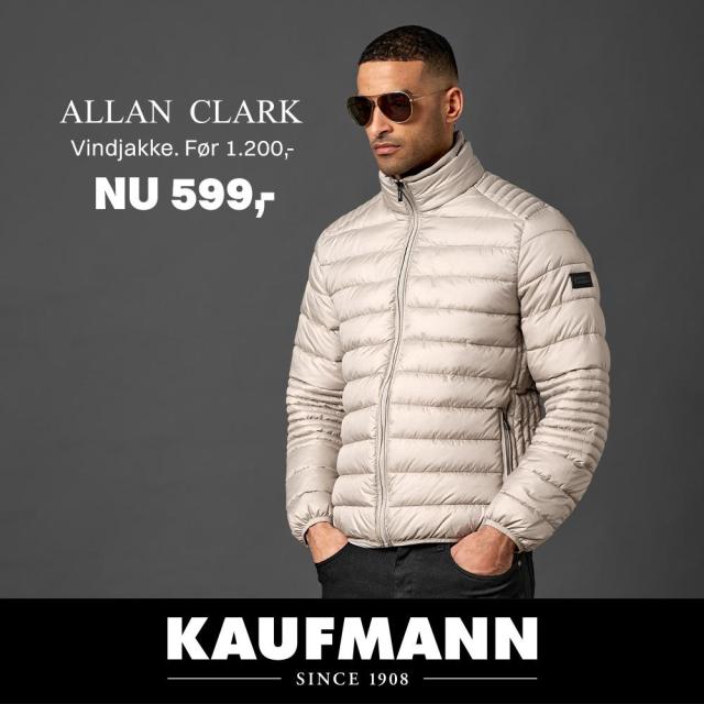 Vindjakke fra Allan Clark - kun 599,-
