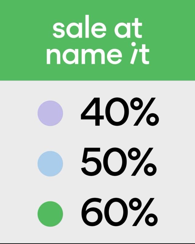 Midseason sale Name it