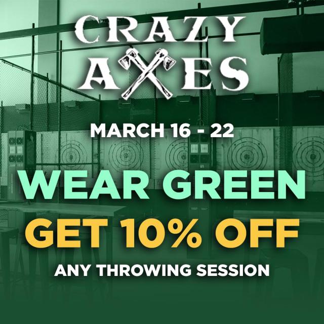 Wear Green Get 10% Off