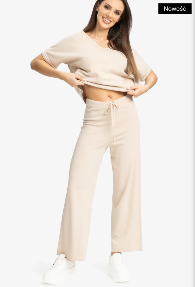 SPODNIE Z WISKOZY ELEGANCE 🟡