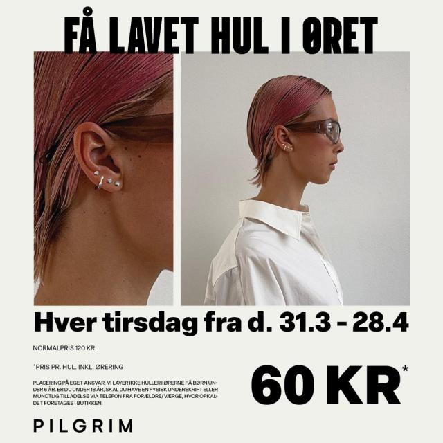 HUL I ØRET TIL 60 KR. 👂🏼