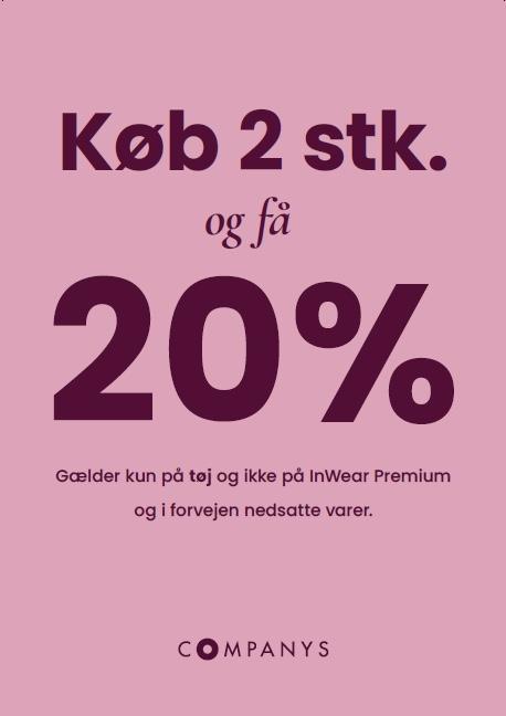 Køb 2 stk og få 20% rabat💕