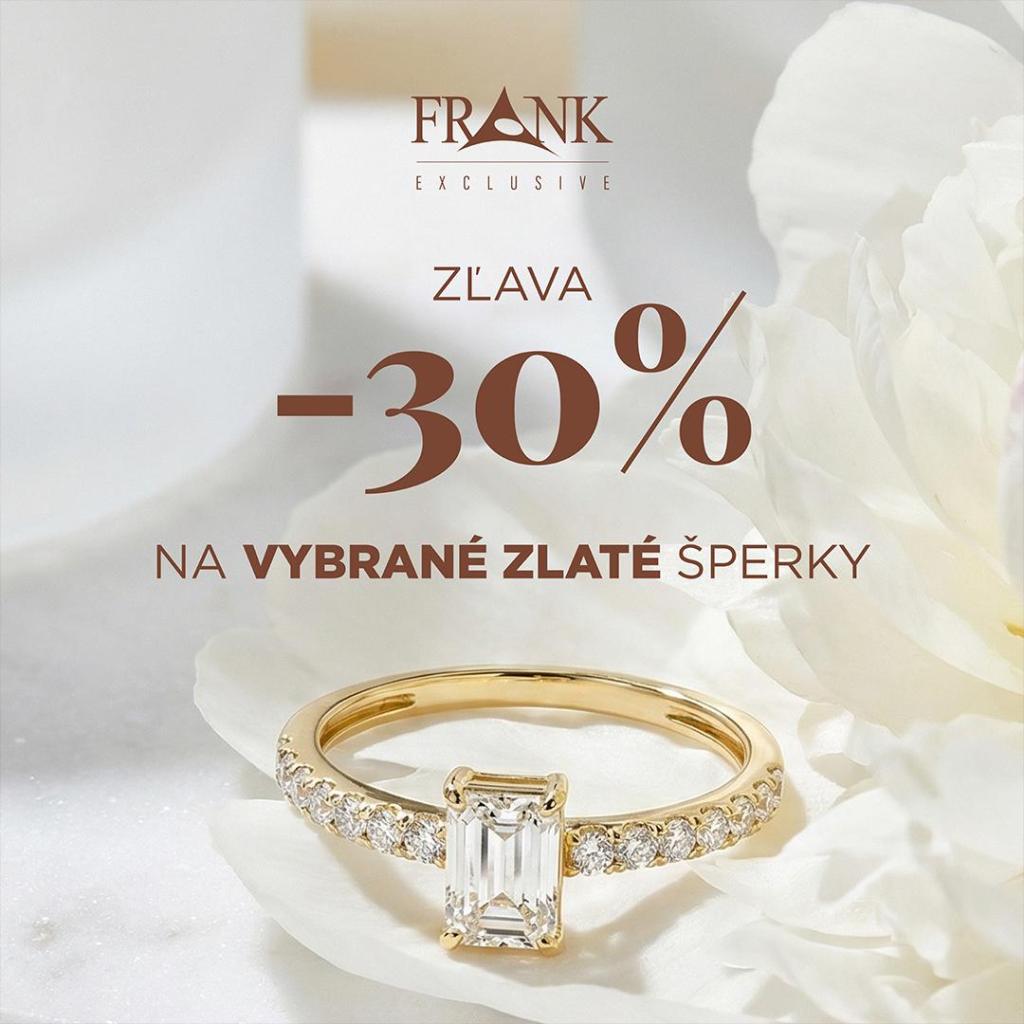 ✨ -30 % na vybrané zlaté šperky ✨