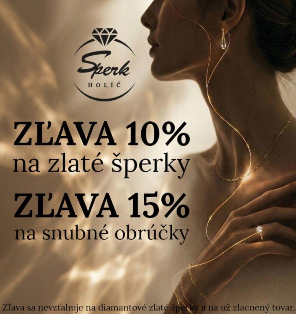 Práve teraz zľava na zlaté šperky a obrúčky 