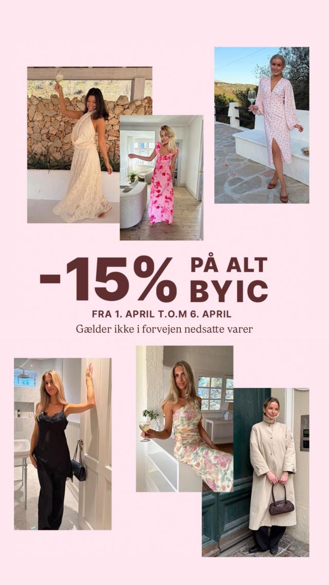 PÅSKEKAMPAGNE! Spar 15% på alt* ByIC