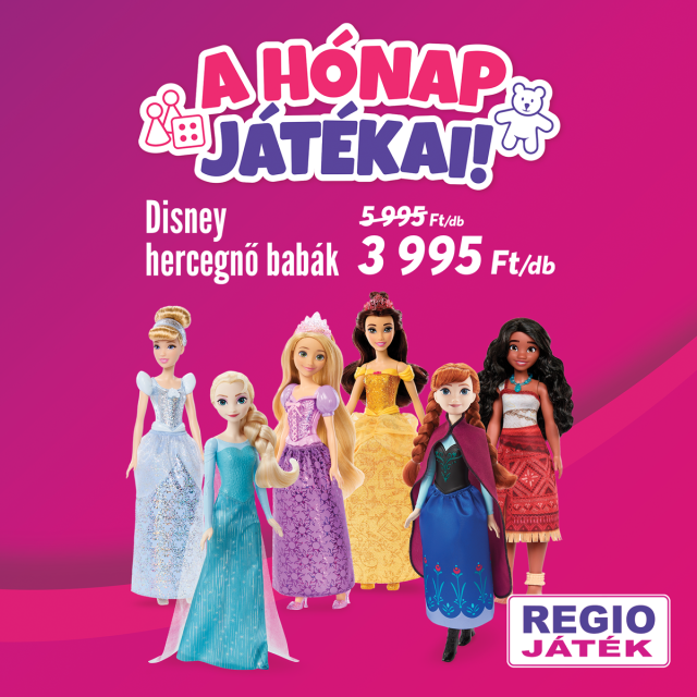 A hónap játékai: elbűvölő Disney hercegnő babák