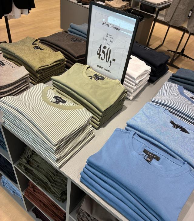 Matinique tee  1 stk. 199.-      3 stk. 450.-