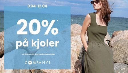 Spar 20% på alle kjoler 👗