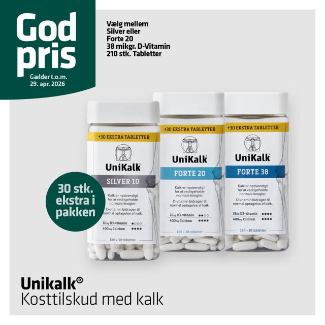 Godt tilbud til dine knogler