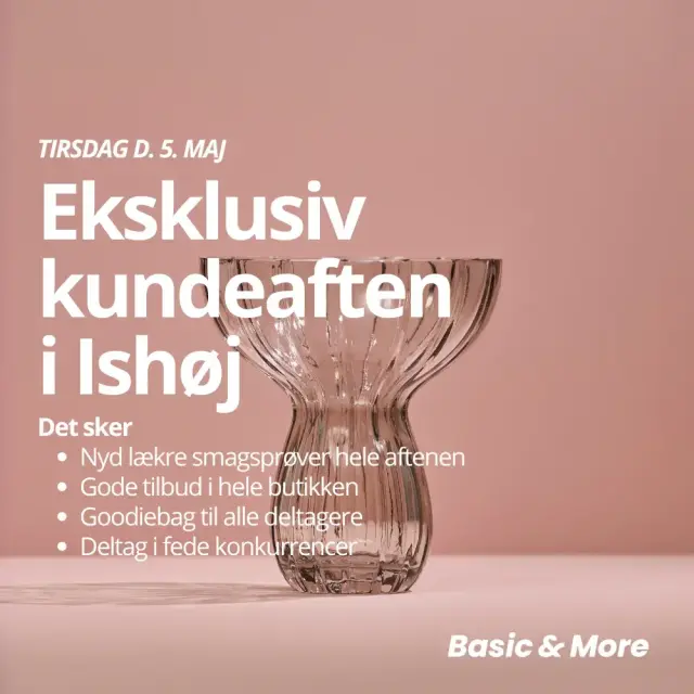 Billet til Kundeaften i Ishøj 