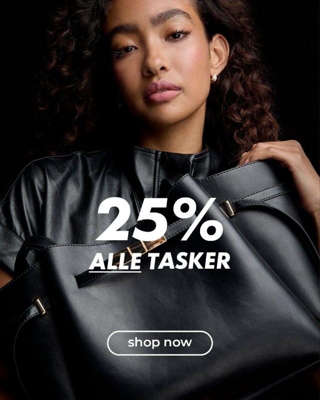25% på alle tasker🤩