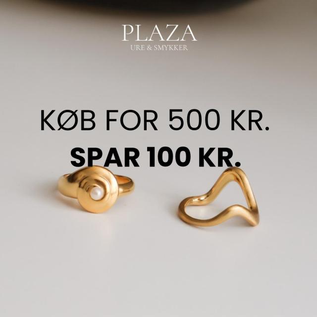 Køb for 500 kr. og spar 100 kr.!✨