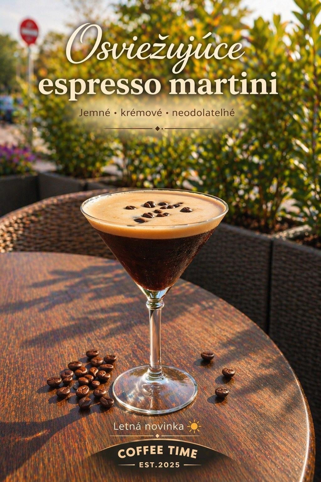 Osviežujúce espresso martini