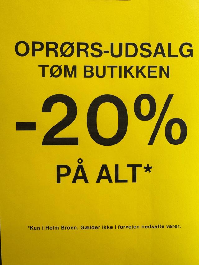 🔆TØM BUTIKKEN🔆