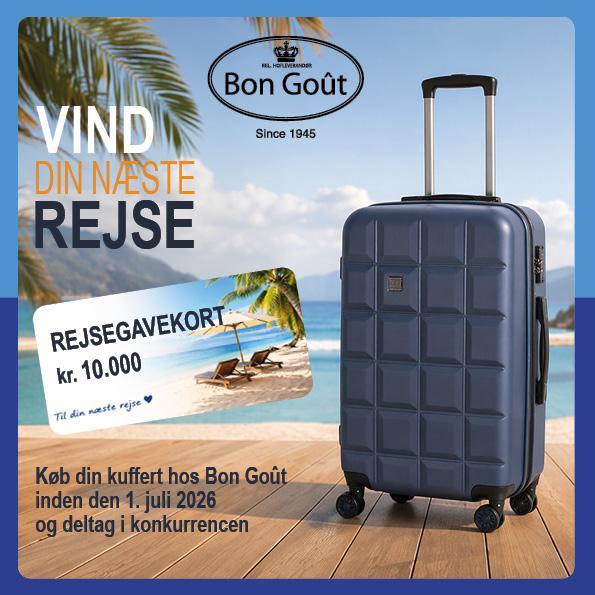 🎒✈️ Deltag i lodtrækning om et rejsegavekort på 10.000 kr.