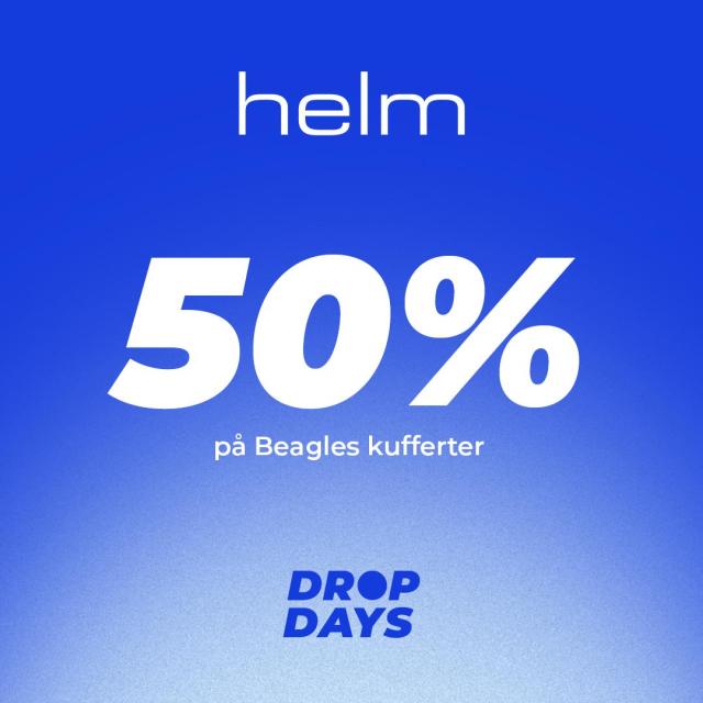 50% på Beagles kufferter