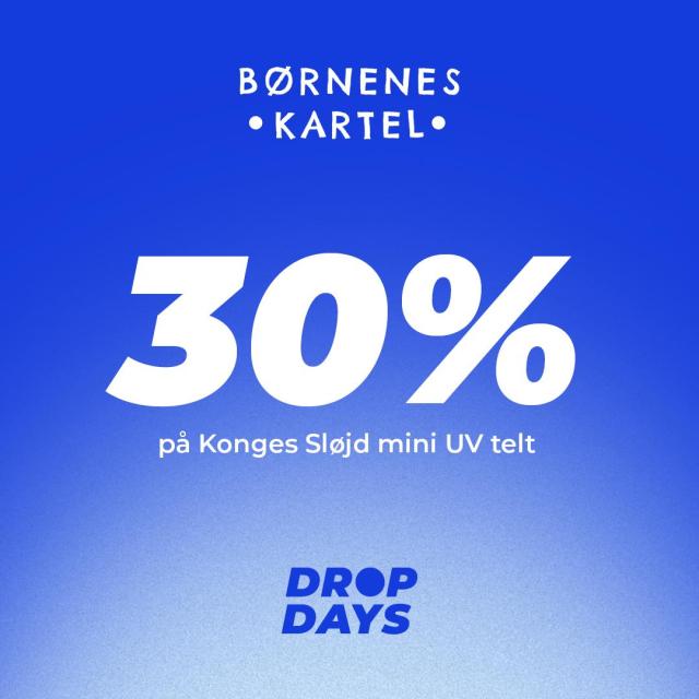 Spar 30% på Konges Sløjd mini UV telt