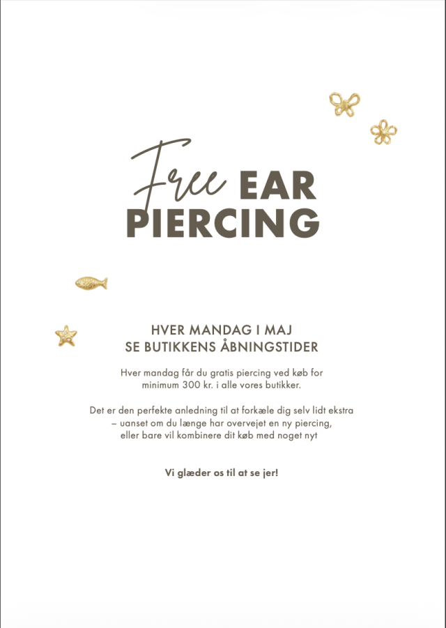 Free ear piercing