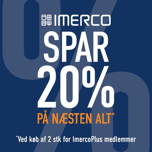 Spar 20% på næsten alt v. køb af 2 stk*