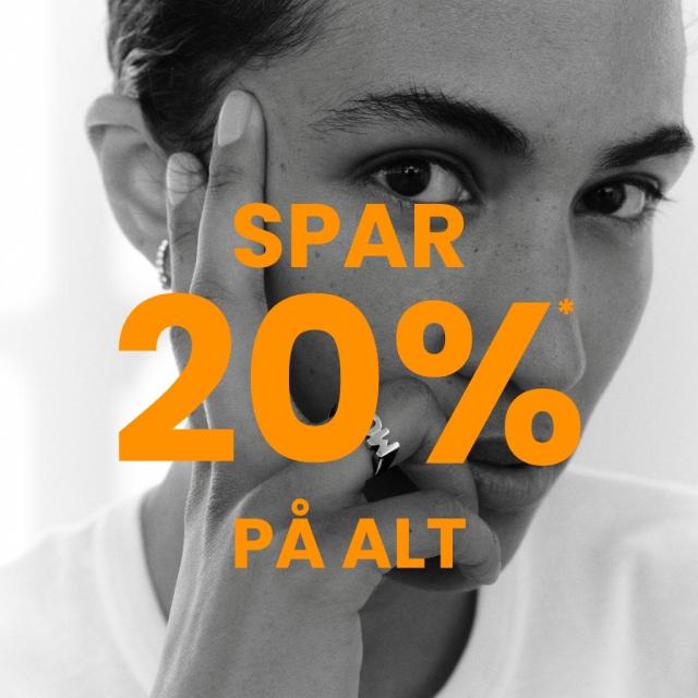 SPAR 20% PÅ ALT