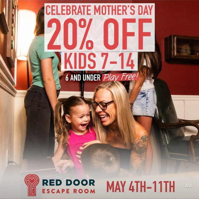 20% off Mother's Day at Red Door Escape Room