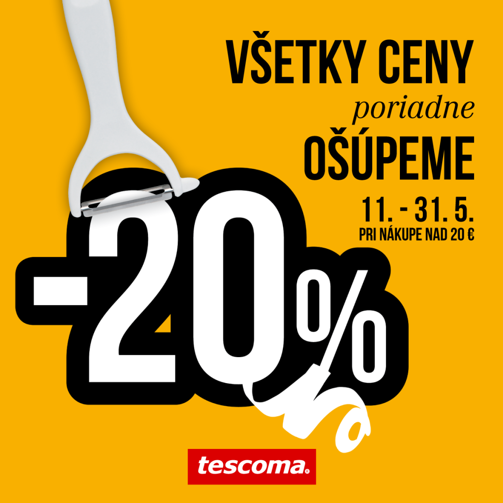 Zľava 20 % na VŠETKO od TESCOMY